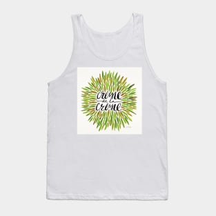 Green Creme De Le Creme Tank Top